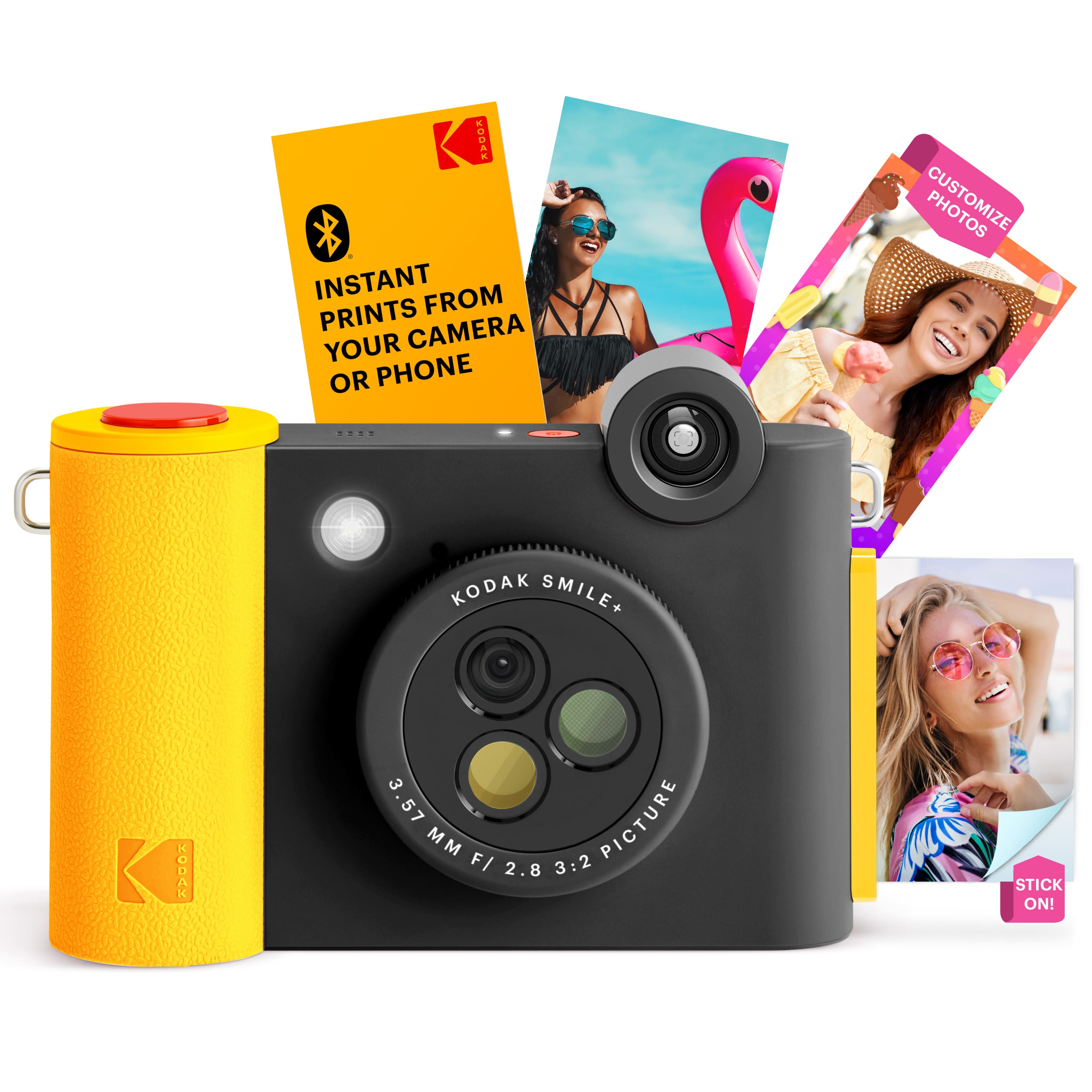 Kodak - Smile+ Wireless 2x3 Digital Instant Print Camera with Effect Lenses & Zink Technology - Black