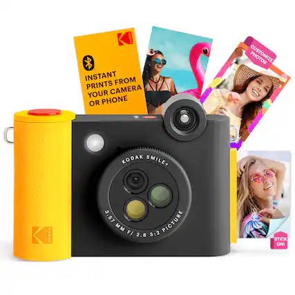 KODAK SMILE+
INSTANT PRINTS FROM YOUR CAMERA OR PHONE
3.57 MM F/2.8 3:2 PICTURE
STICK ON!