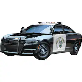 AMT - AMT1324M 2021 Dodge Charger Police Pursuit 1:25 Scale Model Kit - Black