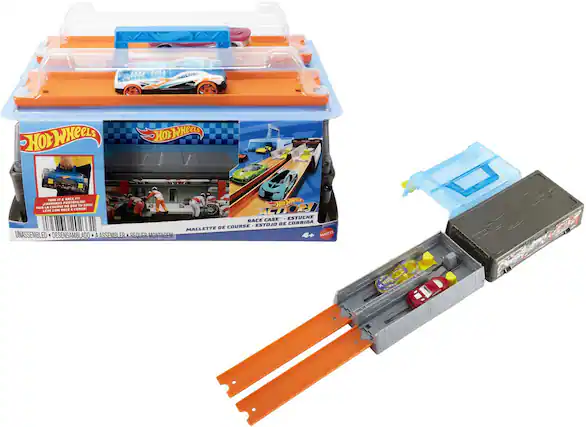 Hot Wheels
Hot Wheels
RACE CASE • ESTUCHE
LLETTE DE COURSE • ESTOJO DE CORRIDA
UNASSEMBLED • DESENSAMBLADO • ASSEMBLER • REQUER MONTAGEM
MATTEL
4+