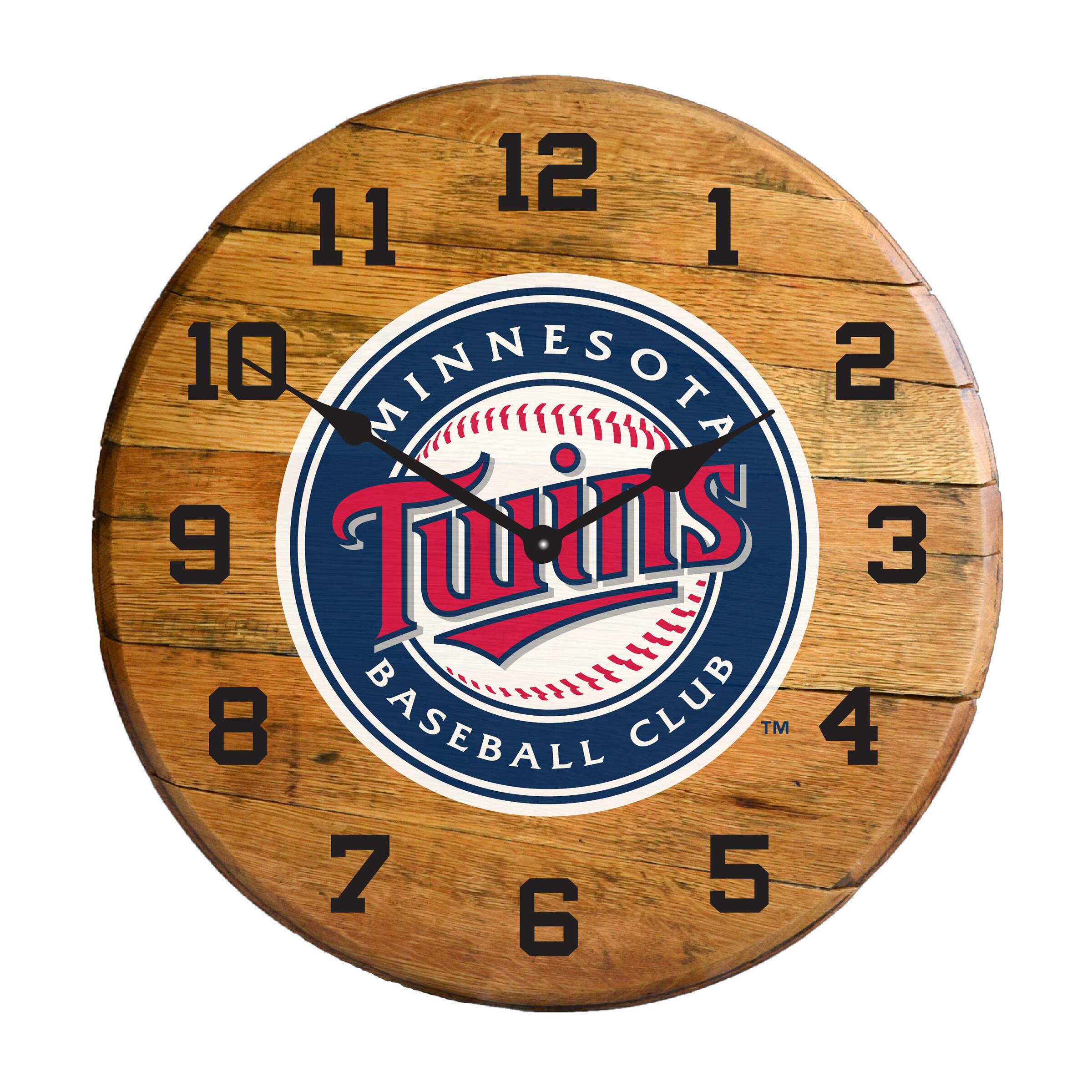 Imperial - Oak Barrel Clock - Multicolor