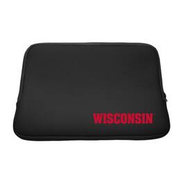 OTM Essentials - Wisconsin Badgers Logo Soft Sleeve Laptop Case - 15" - Black