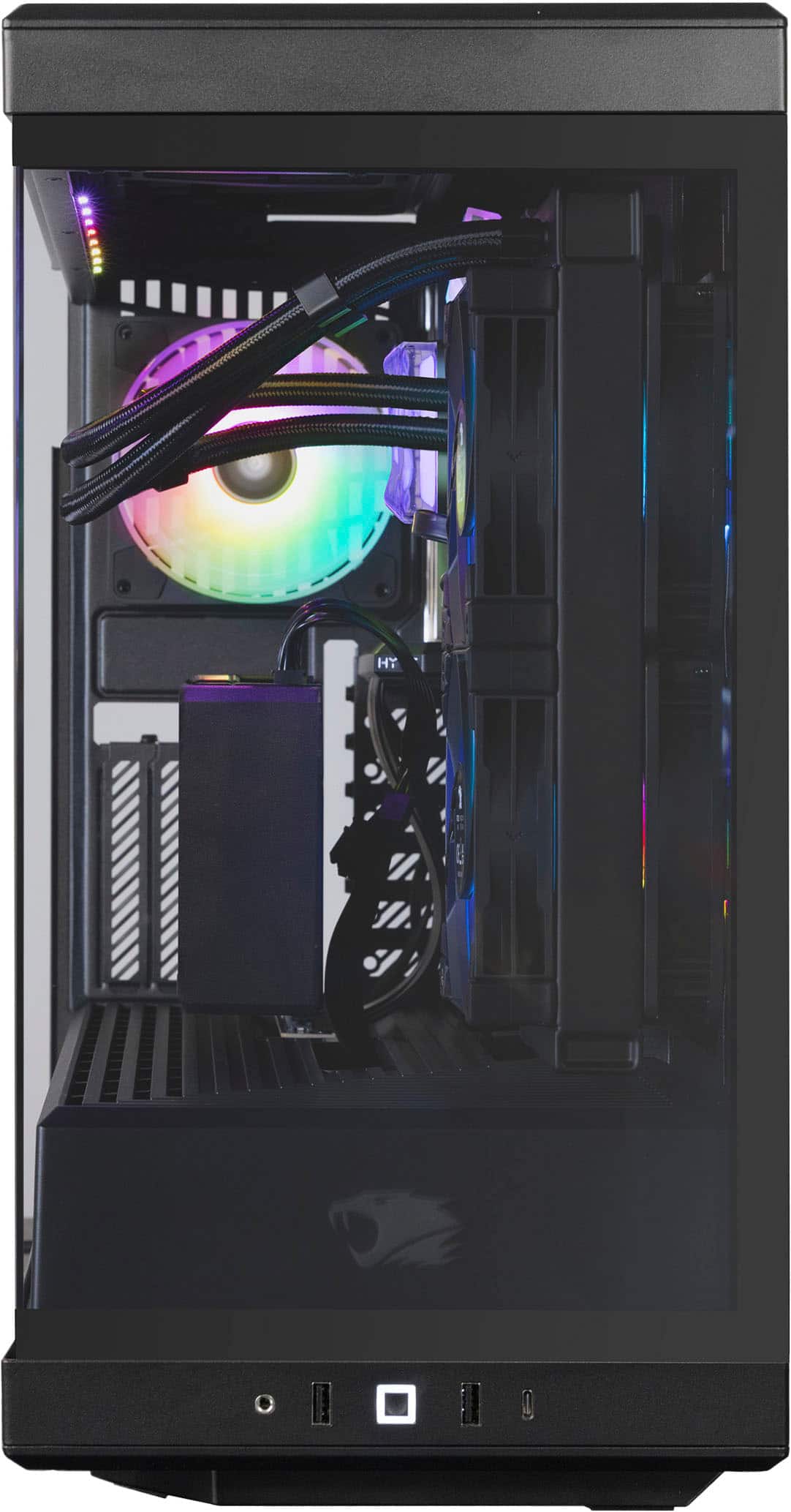 Alt View Zoom 13. iBUYPOWER - Y40 Gaming Desktop PC - Intel Core i7 14700F - NVIDIA GeForce RTX 4060Ti 16GB - 32GB DDR5 RAM - 2TB NVMe - Black.