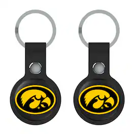 Keyscaper - Iowa Hawkeyes Two-Pack AirTag Holders - No Size - Black