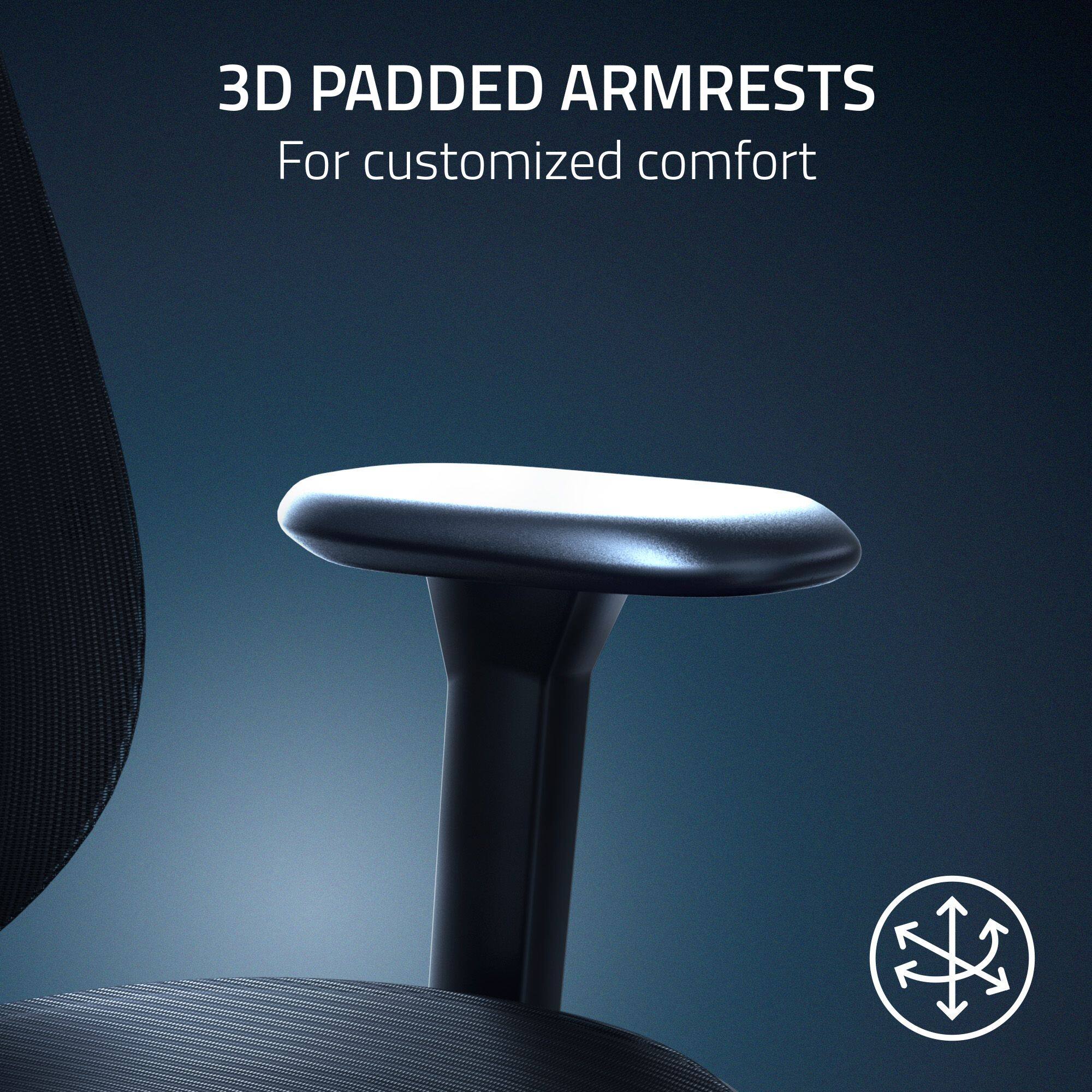 3D Padded Armrests for Customized Comfort