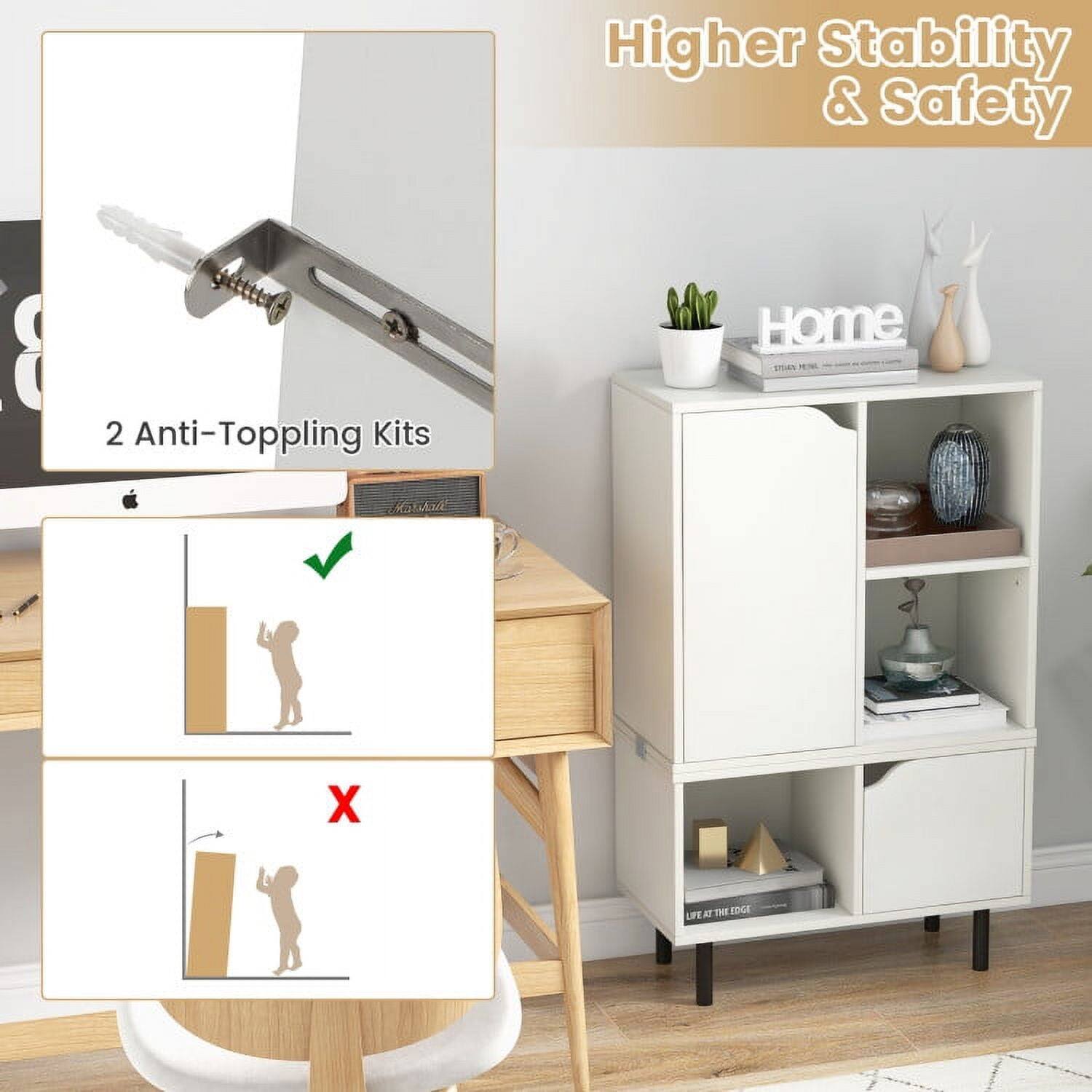 Higher Stability & Safety

2 Anti-Toppling Kits

Home