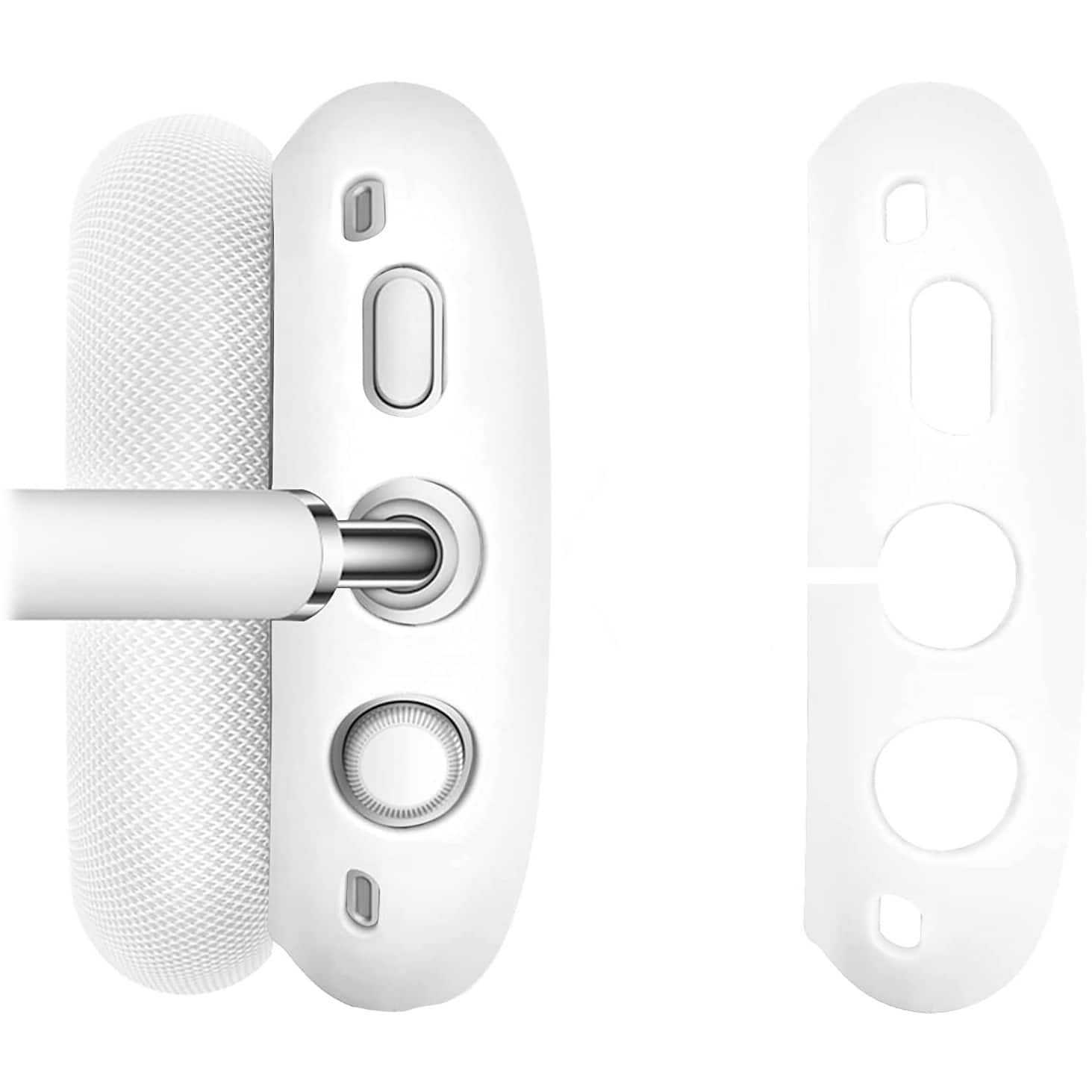 Alt View 14. SaharaCase - Silicone Combo Kit Case for Apple AirPods Max Headphones - White.