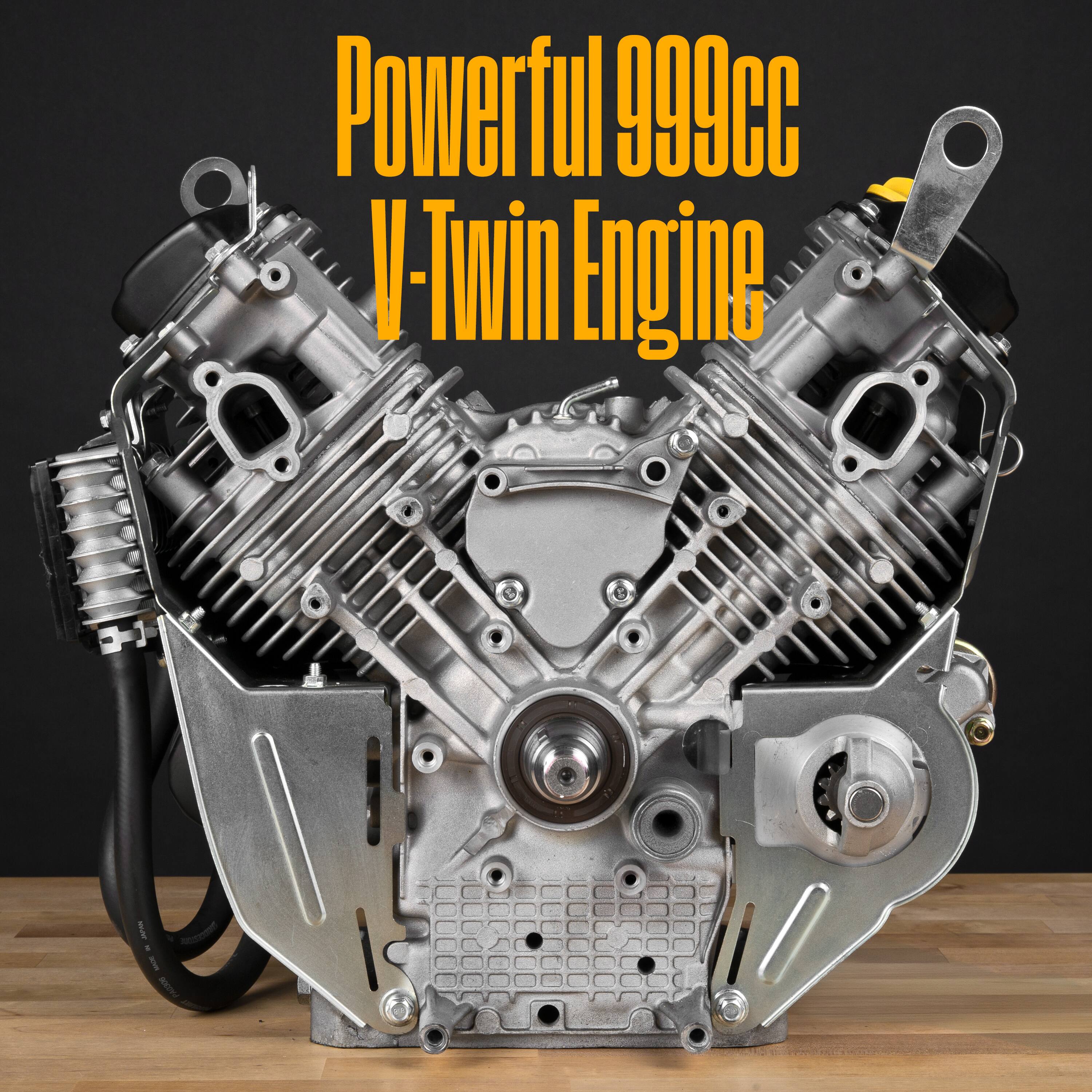 Powerful 999cc V-Twin Engine