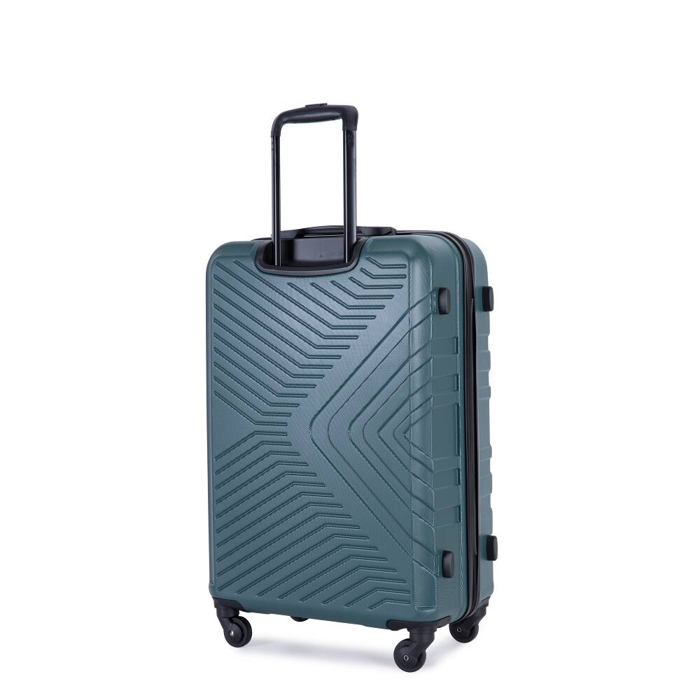 Alt View 1. Ropilly - Ropilly 3 Piece Luggage Set ABS Hard Shell Suitcase Set with Spinner Wheels Lightweight Travel Luggage Dark Green - Dark Green.
