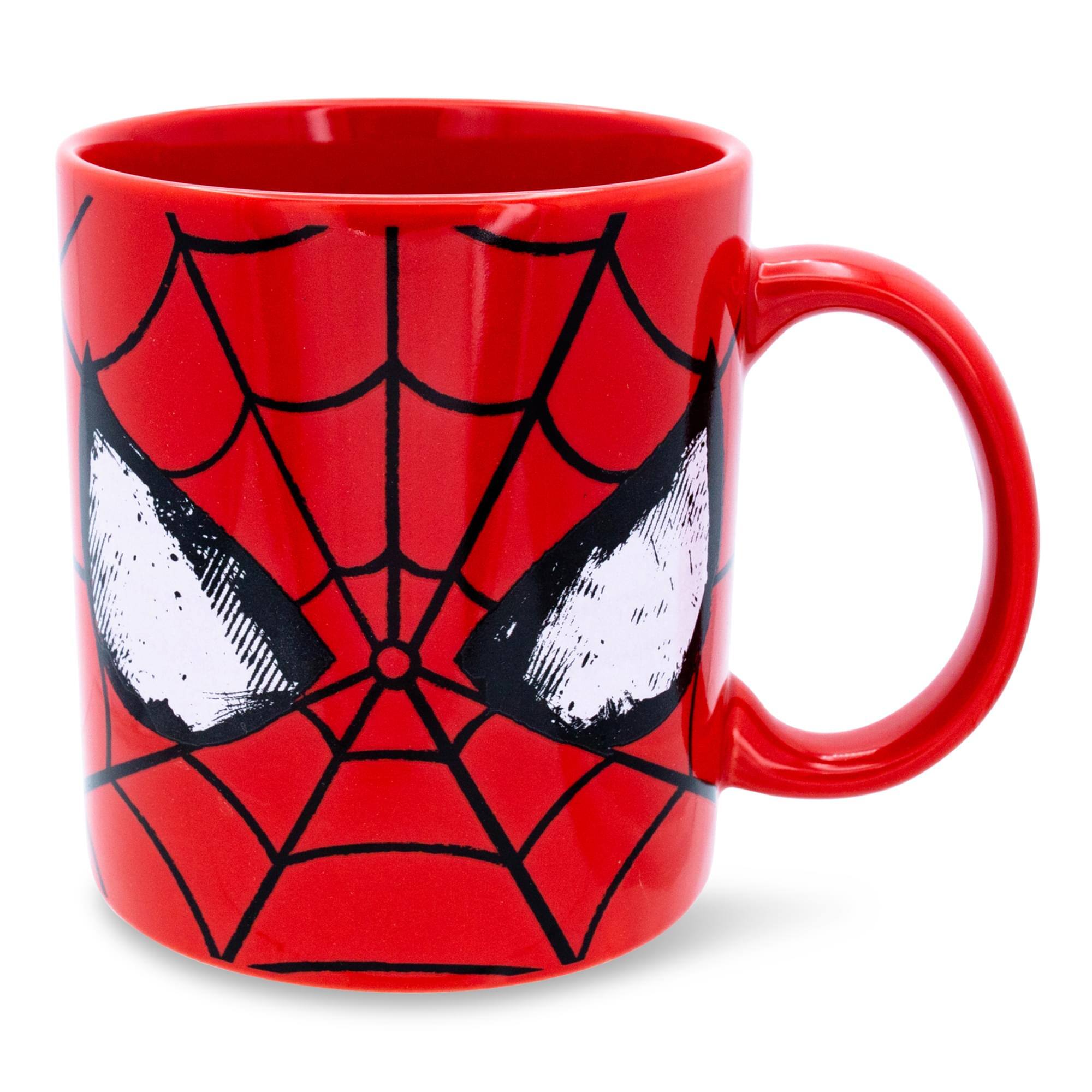 Marvel - Comics Spider-Man Classic Mask Ceramic Mug | Holds 20 Ounces - Red