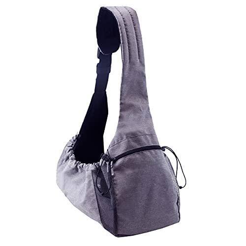 Front. Live At Space - Puppak Dog Front Carrier Medium Grey - Hands-free Hiking Camping Pet Backpack For Small Pets Up To 20 Lbs Padded Straps.