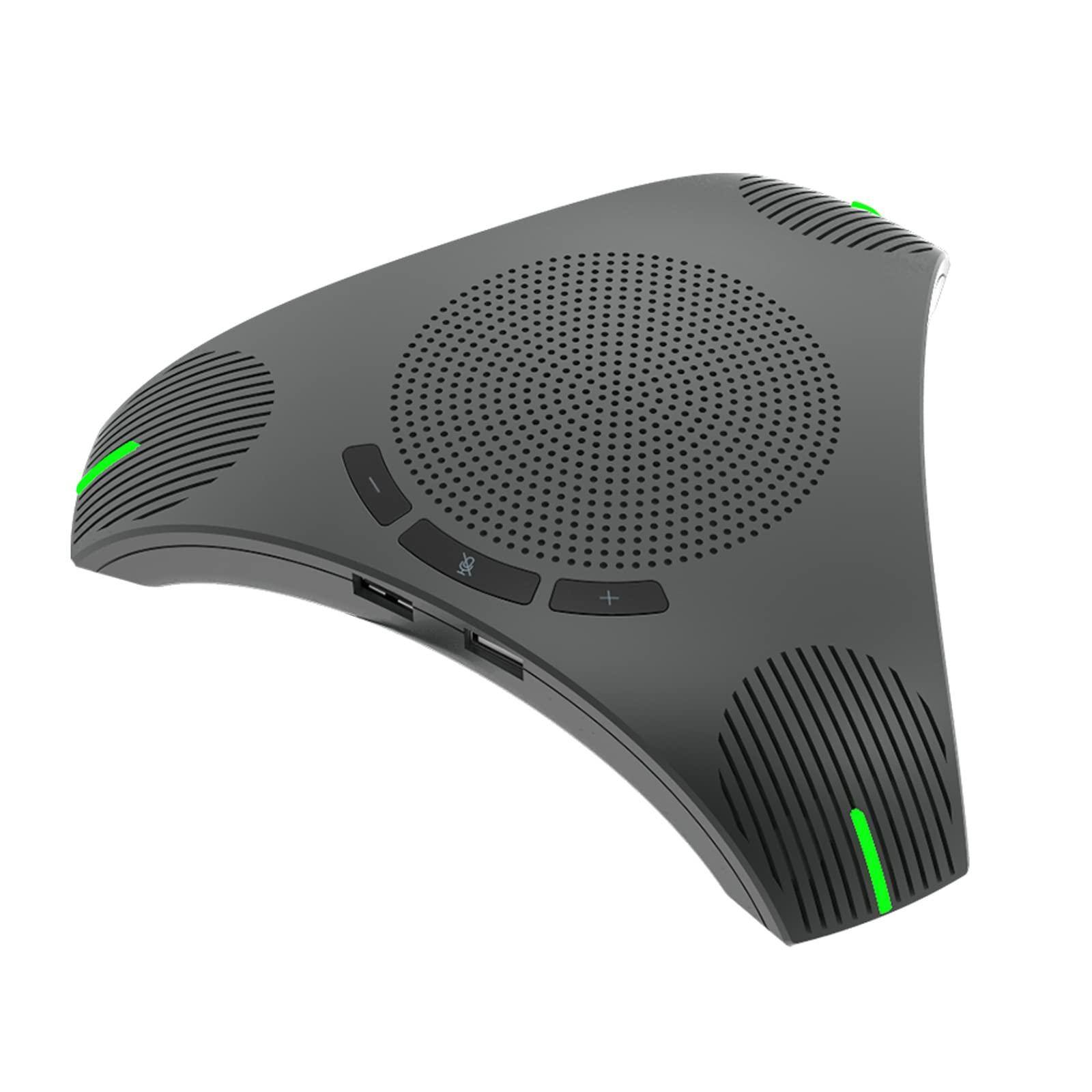 Front. TECH SAFARI - Usb Speakerphone With Dual Hub Conference Room Omnidirectional Microphone And Computer Speakers For Home Of - Default.