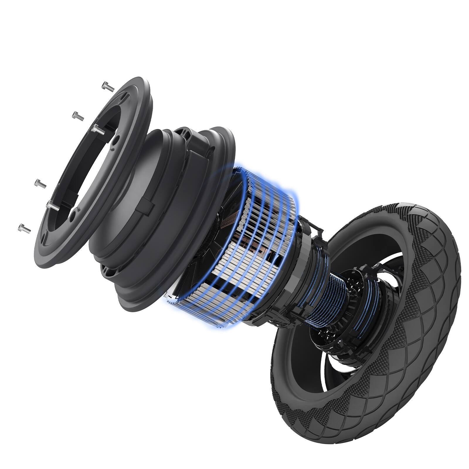 Alt View 13. HiBoy - S2R Plus Foldable Electric Scooter w/ 22 mi Max Operating Range & 19 mph Max Speed - Black.