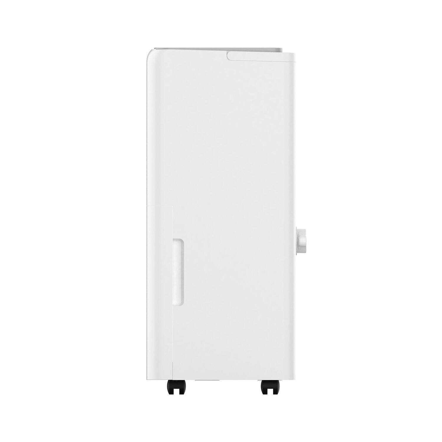 Alt View 5. TCL - TCL 50 Pint 4500 Sq. Ft. Portable Dehumidifier, ENERGY STAR® Certified, Quiet Operation, Bucket or Continuous Drain - White.