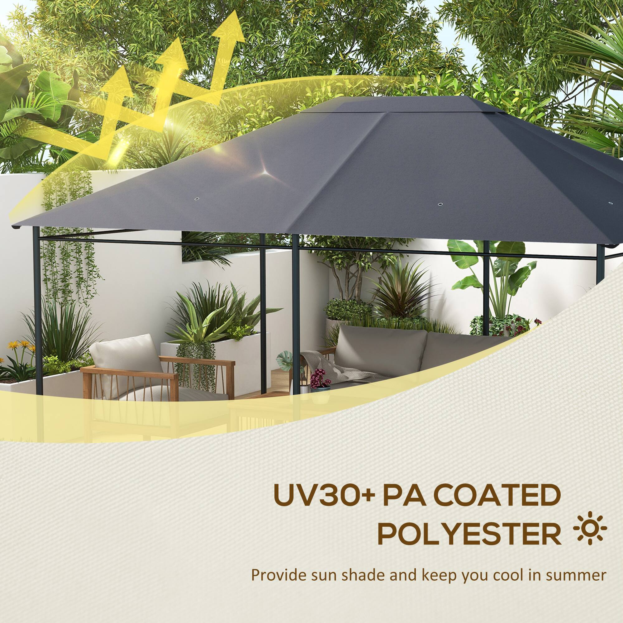 UV30+ PA COATED POLYESTER

Provide sun shade and keep you cool in summer