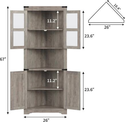 18.4" 11.2" 26" 23.6" 67" 11.2" 23.6" 26"