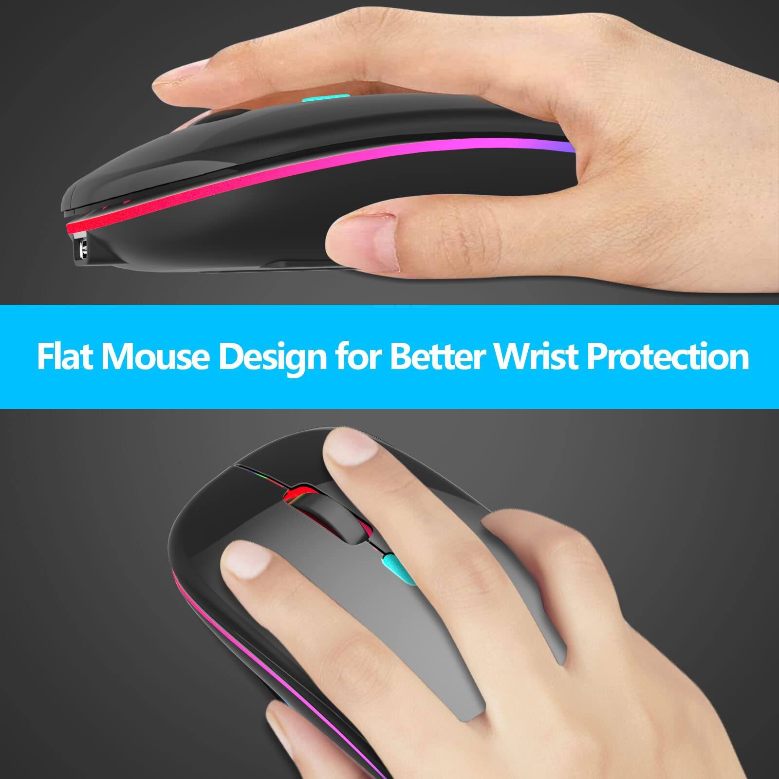 Flat Mouse Design for Better Wrist Protection