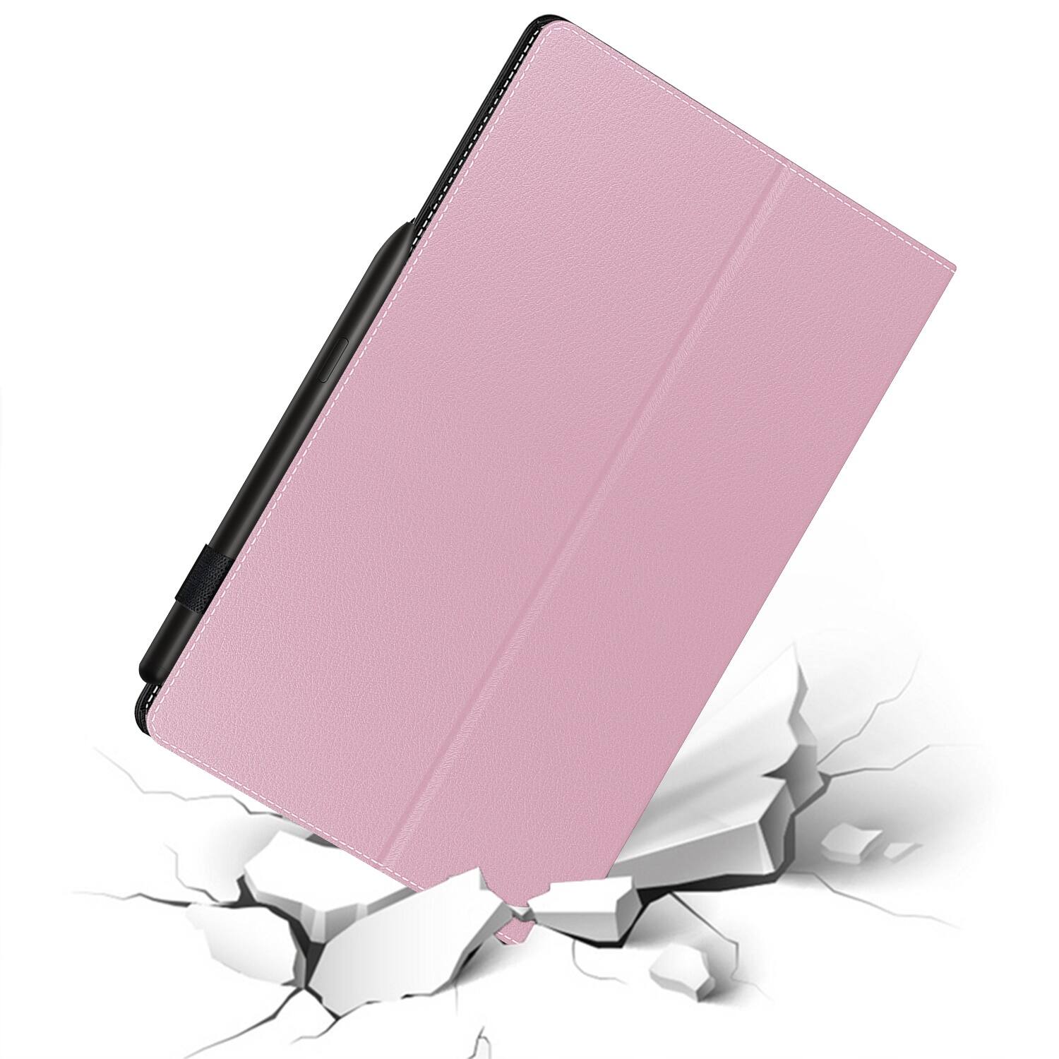 Alt View 18. SaharaCase - Venture Series Folio Case for Samsung Galaxy Tab S10 Lite (2025), Tab S10 FE, Tab S9 and Tab S9 FE - Rose Pink.