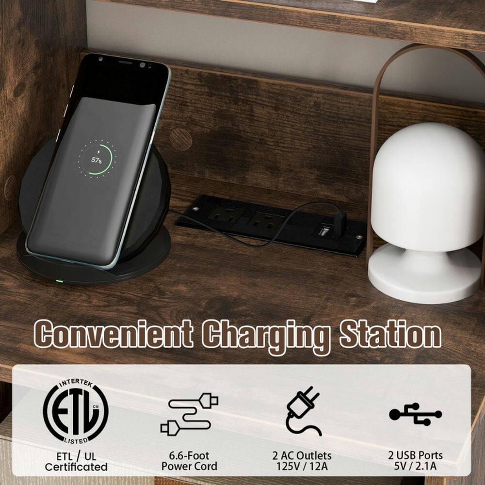 57% Convenient Charging Station  
INTERTEK ETL LISTED  
ETL / UL  
6.6-Foot Power Cord  
2 AC Outlets (125V / 12A)  
2 USB Ports (5V / 2.1A)