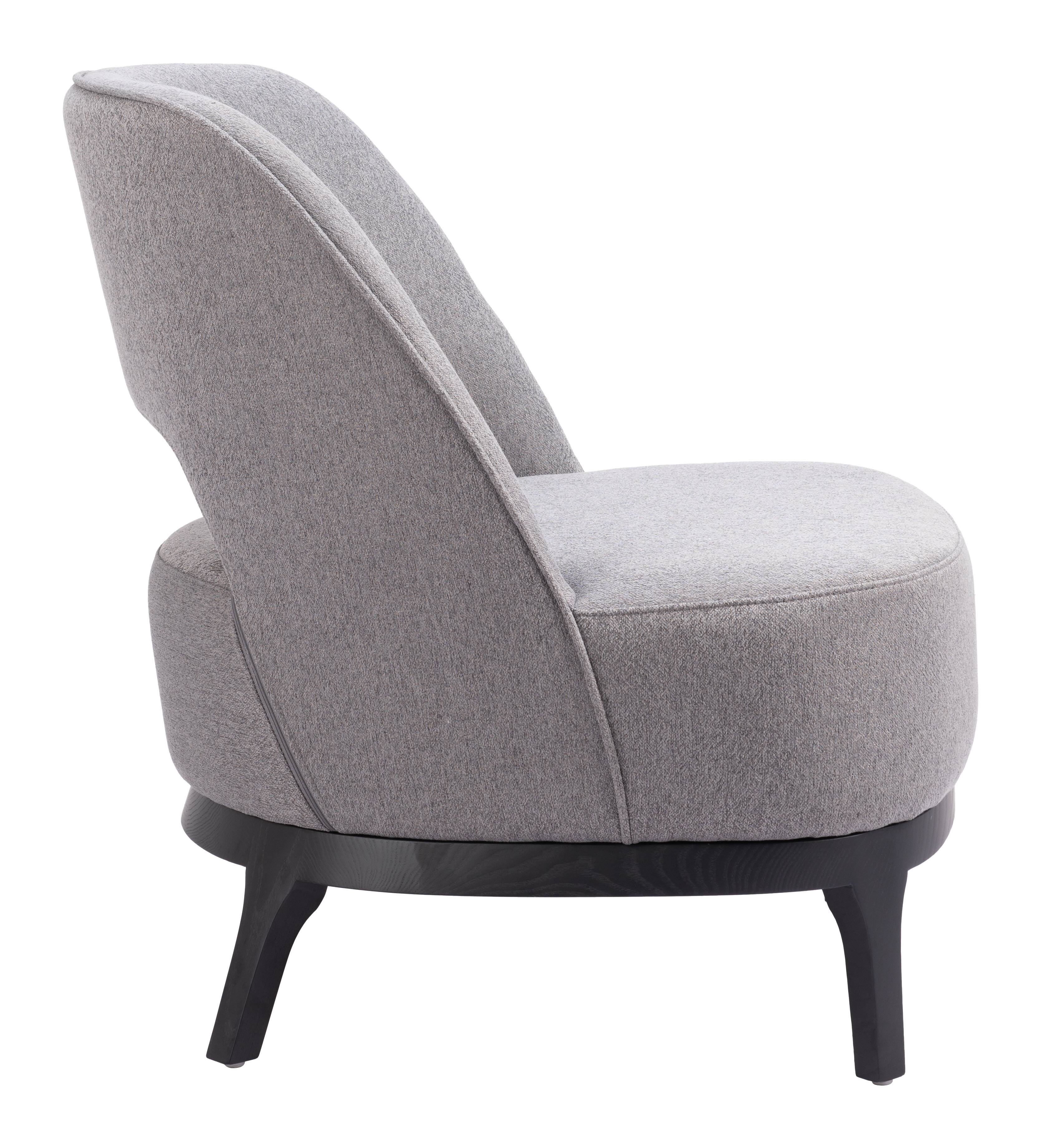Back. Hivvago - Mistley Accent Chair Gray - Gray.