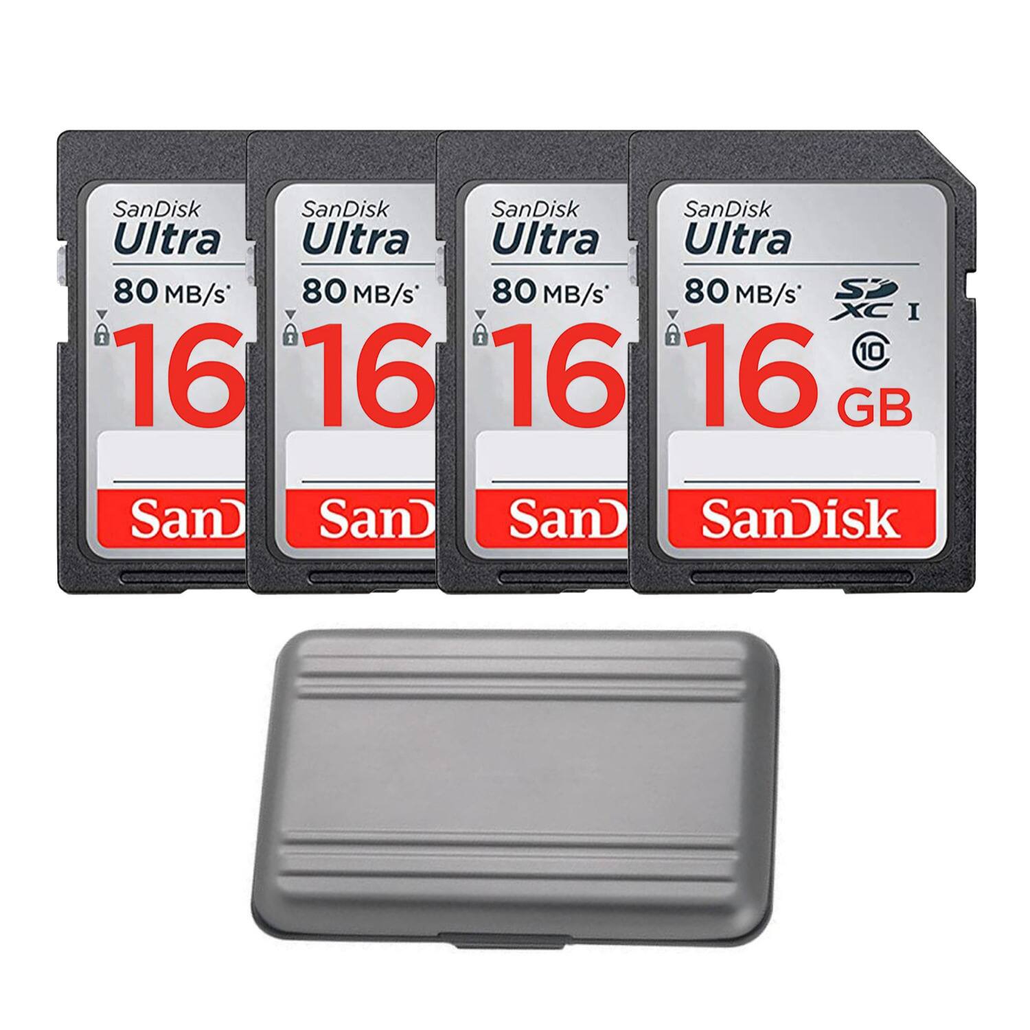 SanDisk Ultra 80 MB/s 16 GB  
SanDisk Ultra 80 MB/s 16 GB  
SanDisk Ultra 80 MB/s 16 GB  
SanDisk Ultra 80 MB/s 16 GB  
XC I  
C10