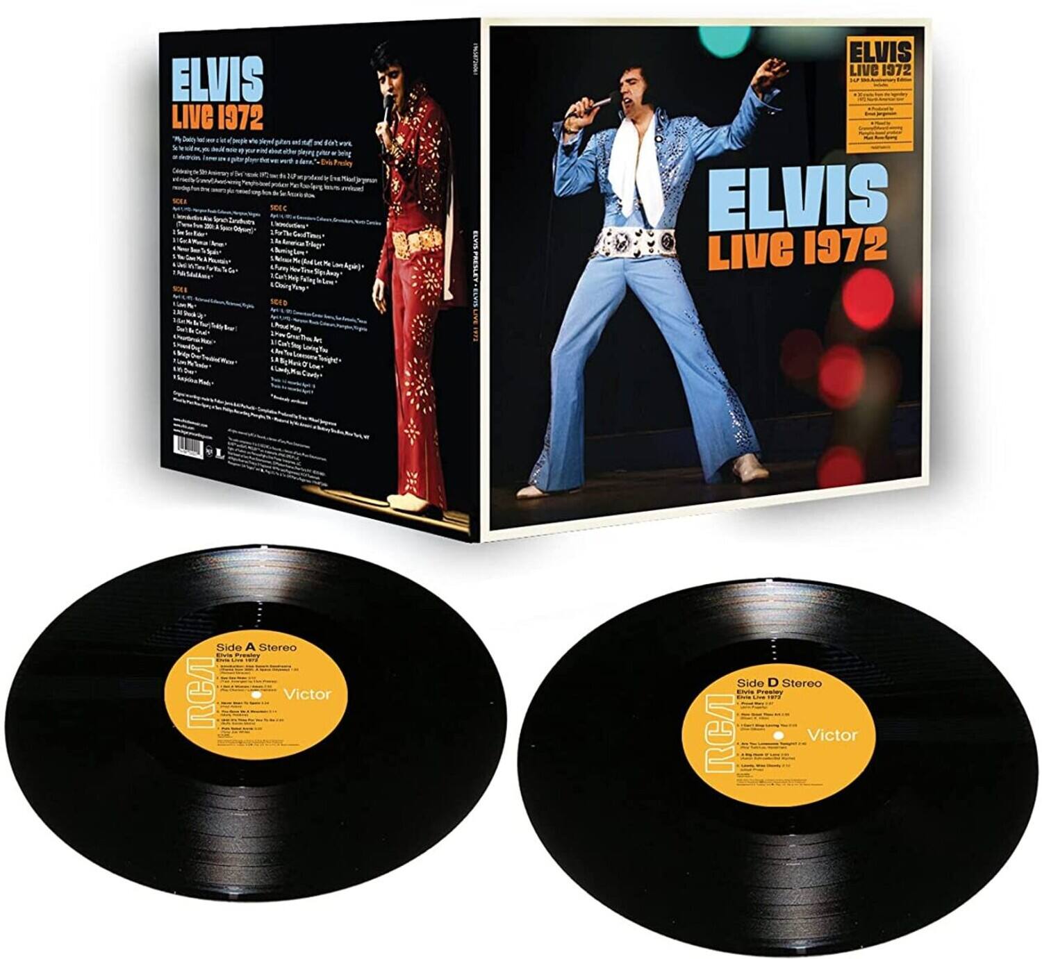 ELVIS  
Live 1972

Side A Stereo  
RCA Victor

Side D Stereo  
RCA Victor
