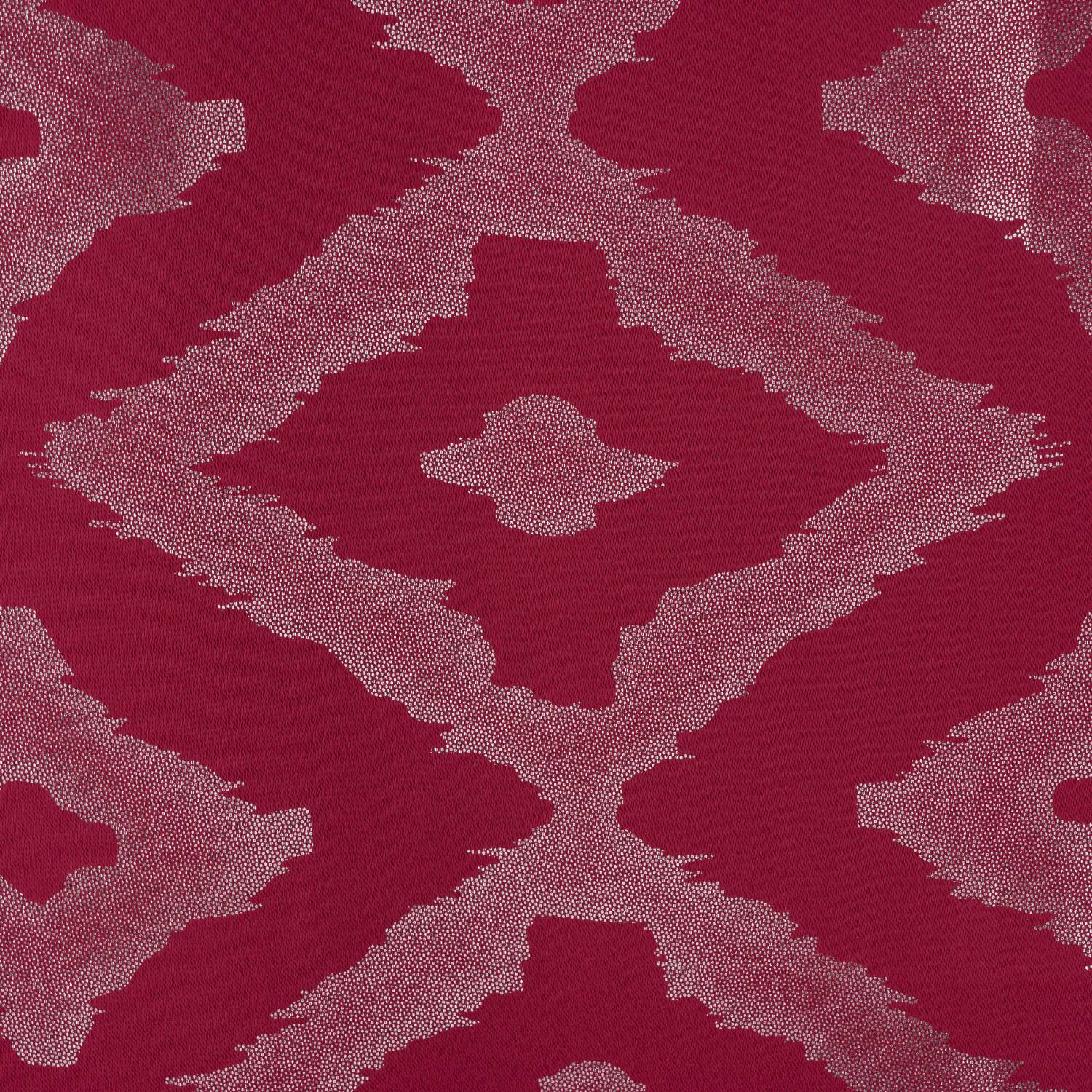 Left. RT Designers Collection - RT Designers Collection Heathrow Halo Foil Blackout Polyester Window Curtain Grommet Panel 52" x 84" Red - Red.