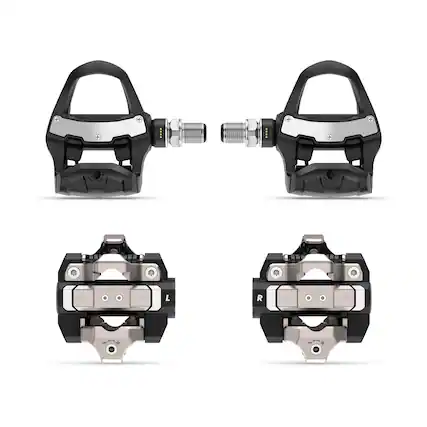 Front. Garmin - Rally RK/XC210 Dual-sensing Power Meter Bundle - Black.