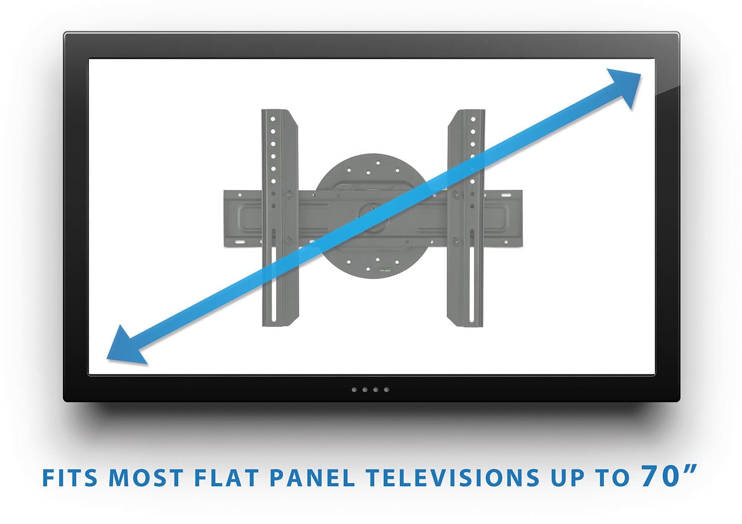FITS MOST FLAT PANEL TELEVISIONS UP TO 70"