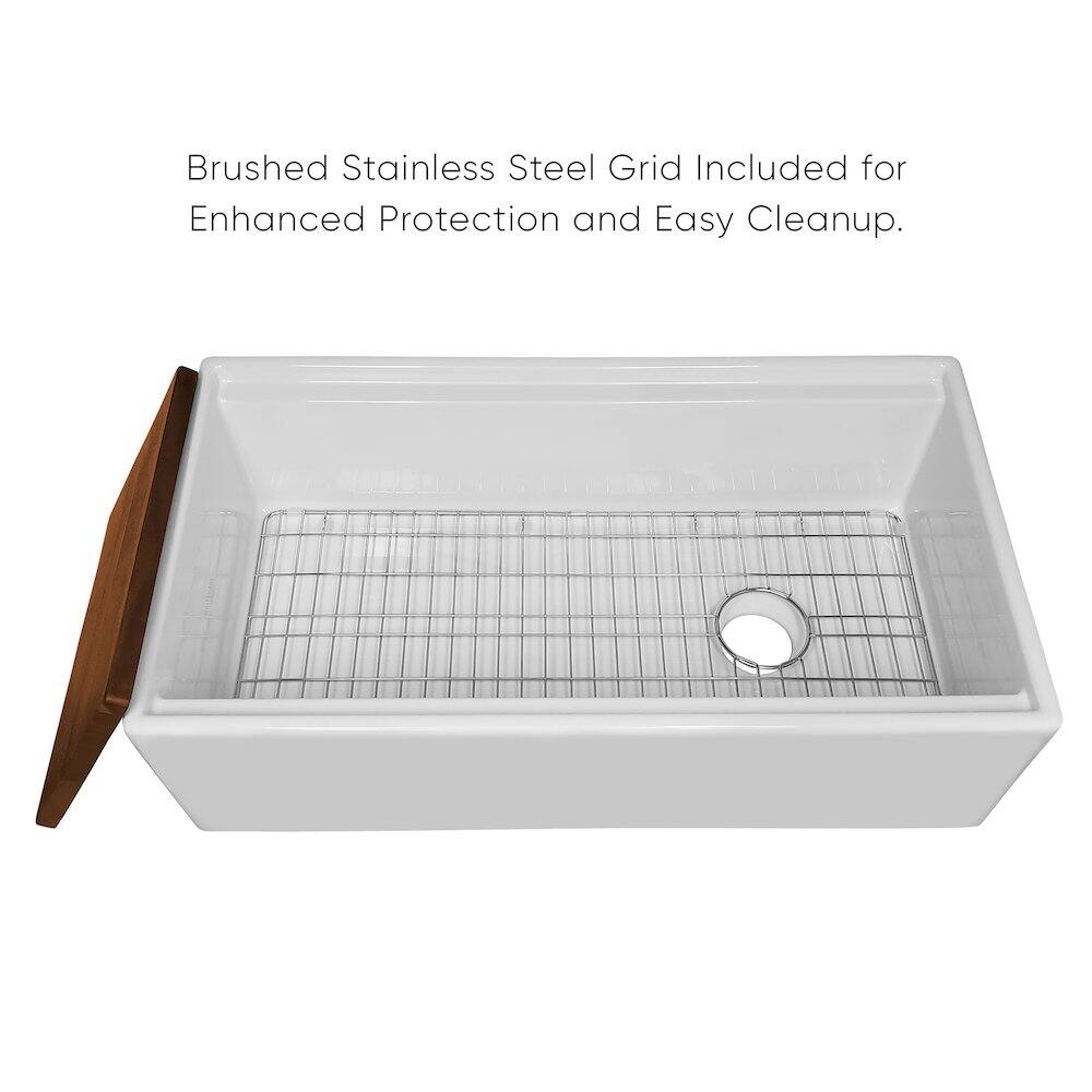 Brushed Stainless Steel Grid Included for Enhanced Protection and Easy Cleanup.