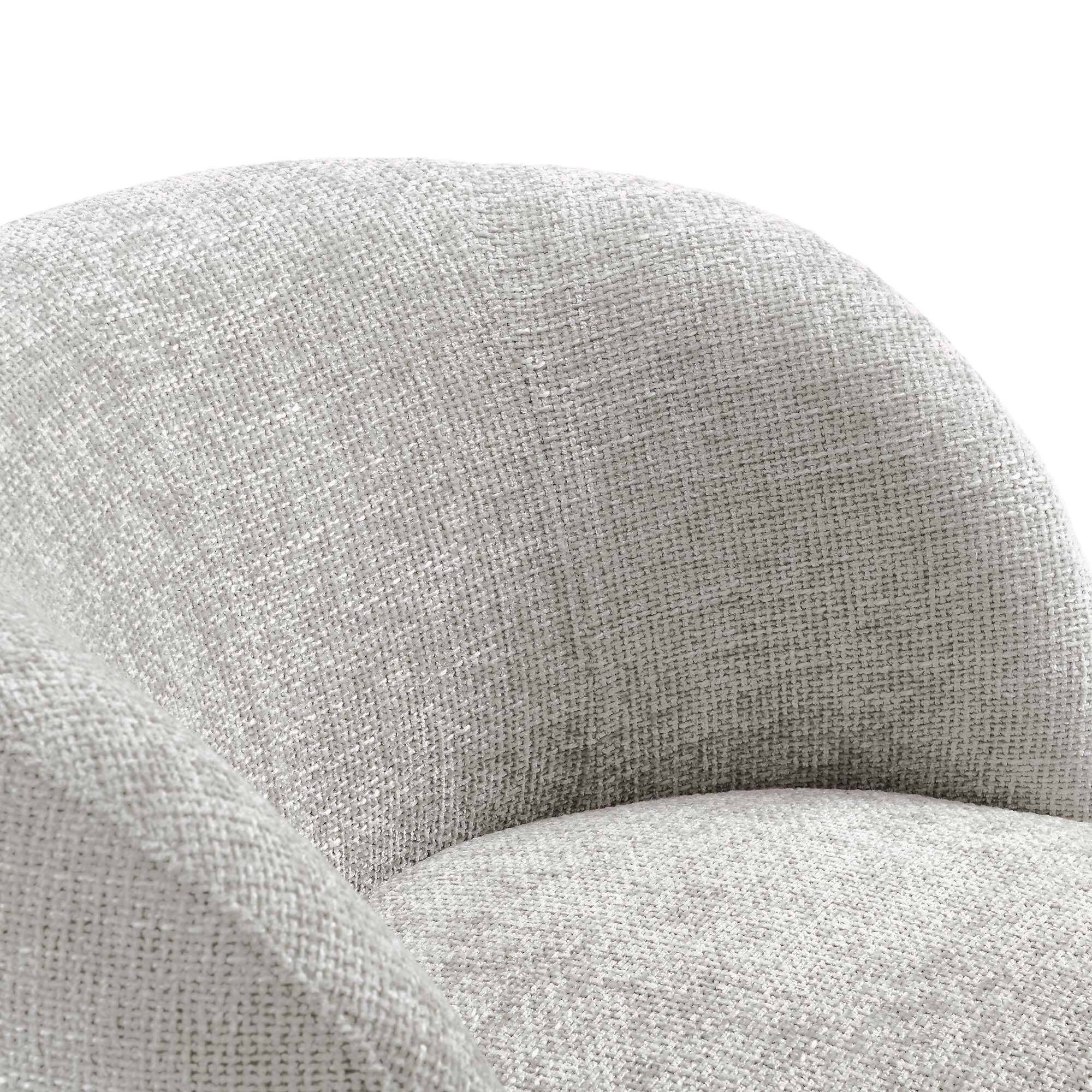 Alt View 5. Modway - Vesta Chenille Fabric Upholstered Swivel Chair by Modway - Dove Gray.
