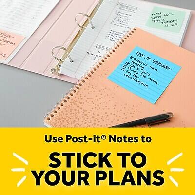 Sure, here is the corrected and grouped text:

---

**Main Text:**
- Use Post-it® Notes to STICK TO YOUR PLANS

**Note 1:**
- Most Mrs. for 4:20 PEP AP
- Chemistry: Review 5 from Gas quiz
- Law lab Calculations notes

**Note 2:**
- Keep a clipboard:
- Grow from Quiz 2
- Realize Quiz 2
- D. Calculations

**Note 3:**
- XTURE- nation es H et Mrs. with Their TRSOM

**Note 4:**
- (Text is unclear, but appears to be related to a schedule or plan)

---

This groups the text from the image into main text and individual notes.