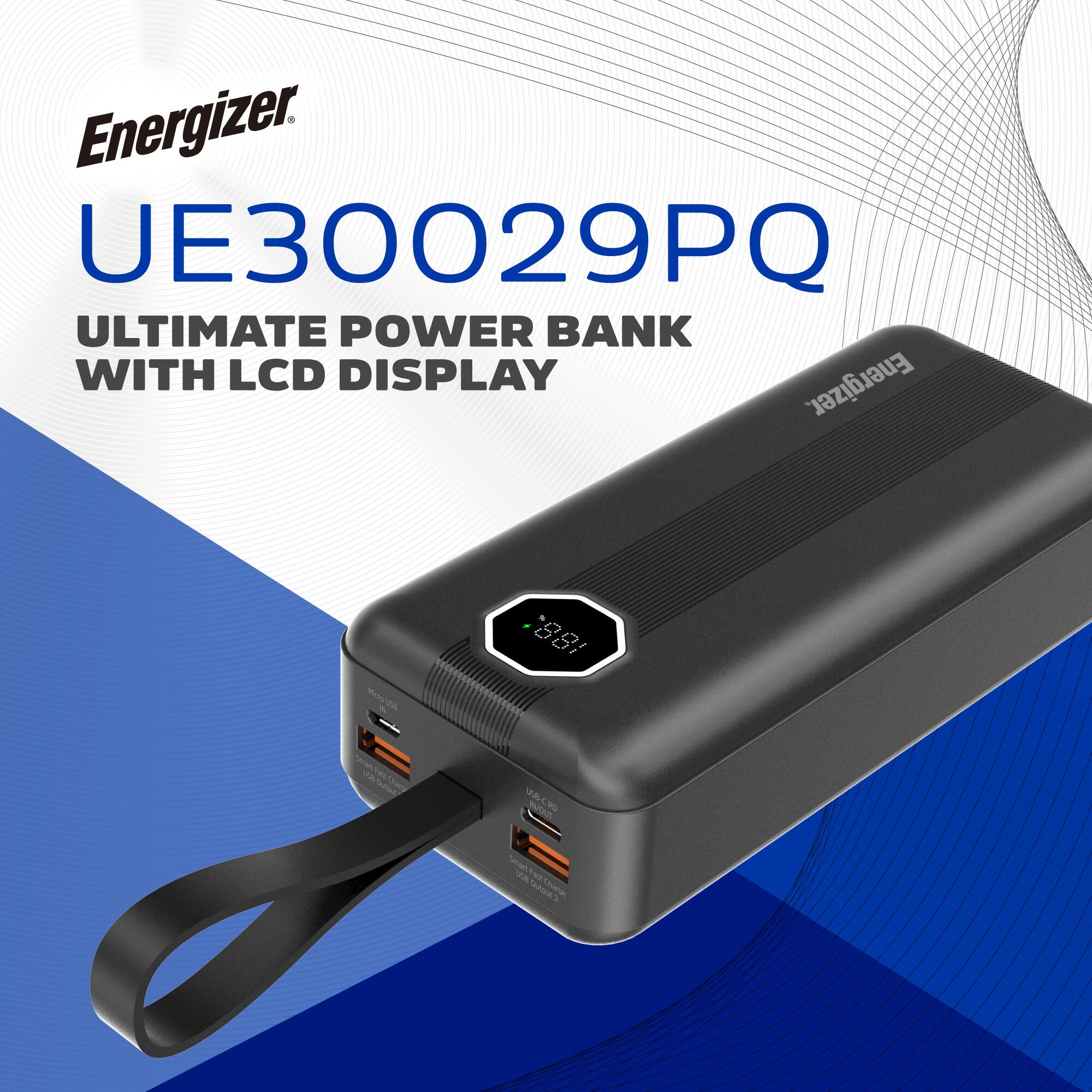 Energizer UE30029PQ ULTIMATE POWER BANK WITH LCD DISPLAY