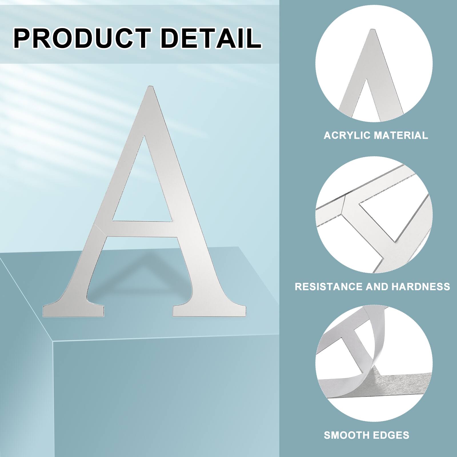 PRODUCT DETAIL

- ACRYLIC MATERIAL
- RESISTANCE AND HARDNESS
- SMOOTH EDGES