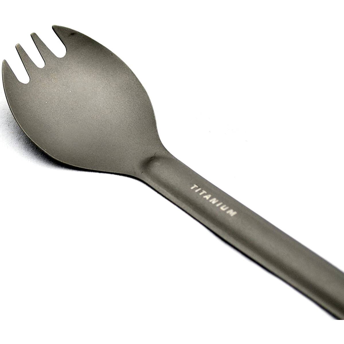 Alt View 1. TOAKS - TOAKS Titanium Ultralight Spork SLV-04 - Outdoor Camping - Silver.