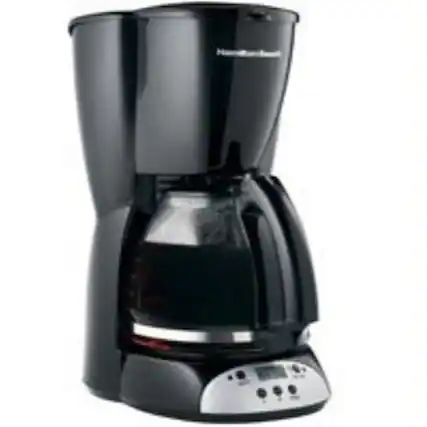 Front. Hamilton Beach - 12 Cup Digital Coffeemaker - Black.