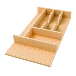 Rev-A-Shelf - Natural Maple Right Size Utensil Drawer Insert, 10-1/4" x 19-1/2 - Light Brown