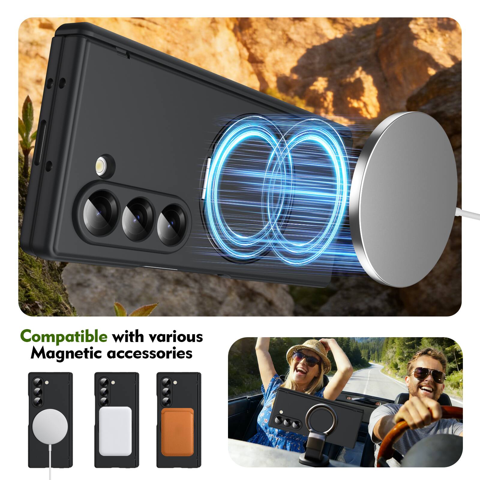 Compatible with various Magnetic accessories