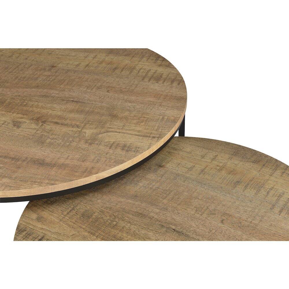 Alt View 5. Coaster Co. of America - Lainey 2-piece Round Nesting Coffee Table Mango - Mango.