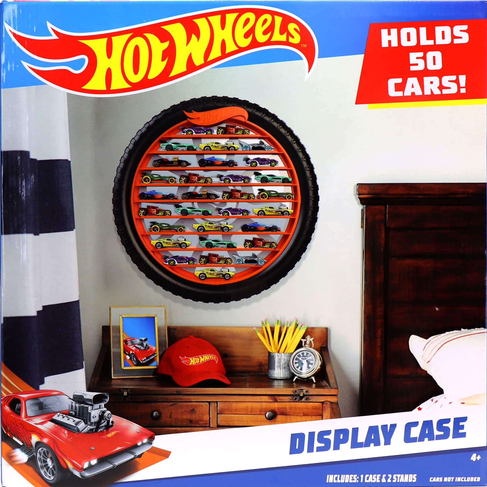 Tara Toys Tara Toy Hot Wheels Collectors Display Case Holds 50 Cars Die Cast Toy Cars Storage Wheel With Orange Shelves G0029116200807 Best Buy