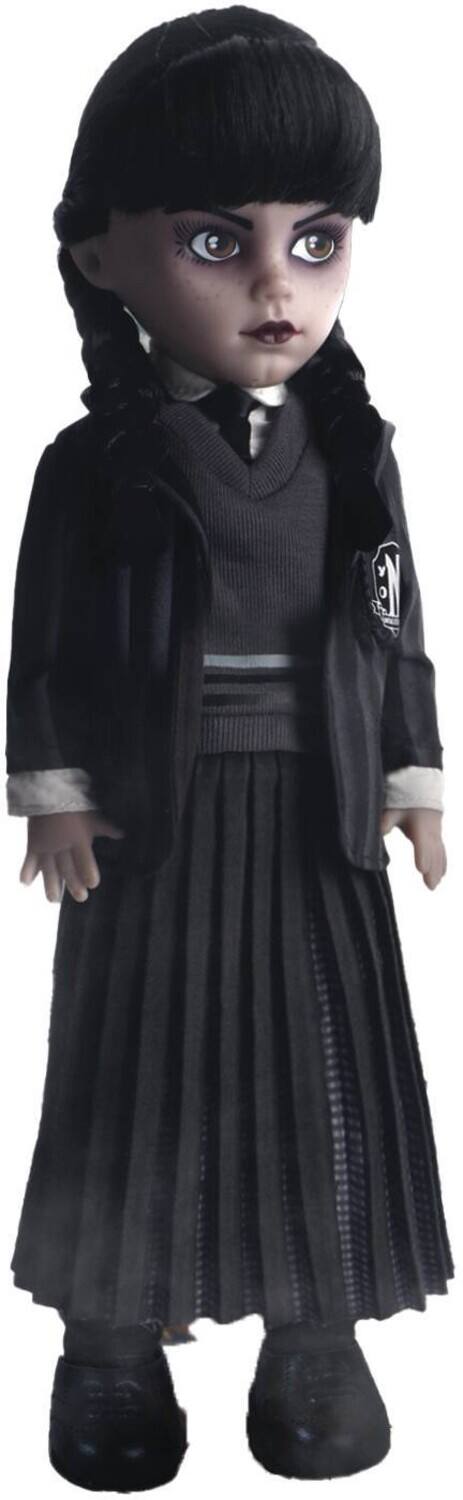 Front. PopMarket - Mezco LDD Presents: Wednesday - Nevermore Academy Uniform Doll   - COLLECTIBLES - Multicolor.