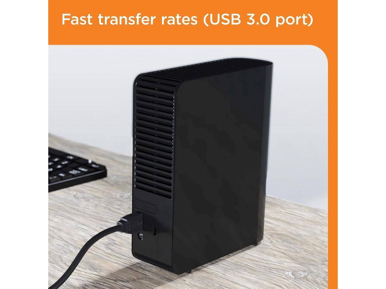 Fast transfer rates (USB 3.0 port)
