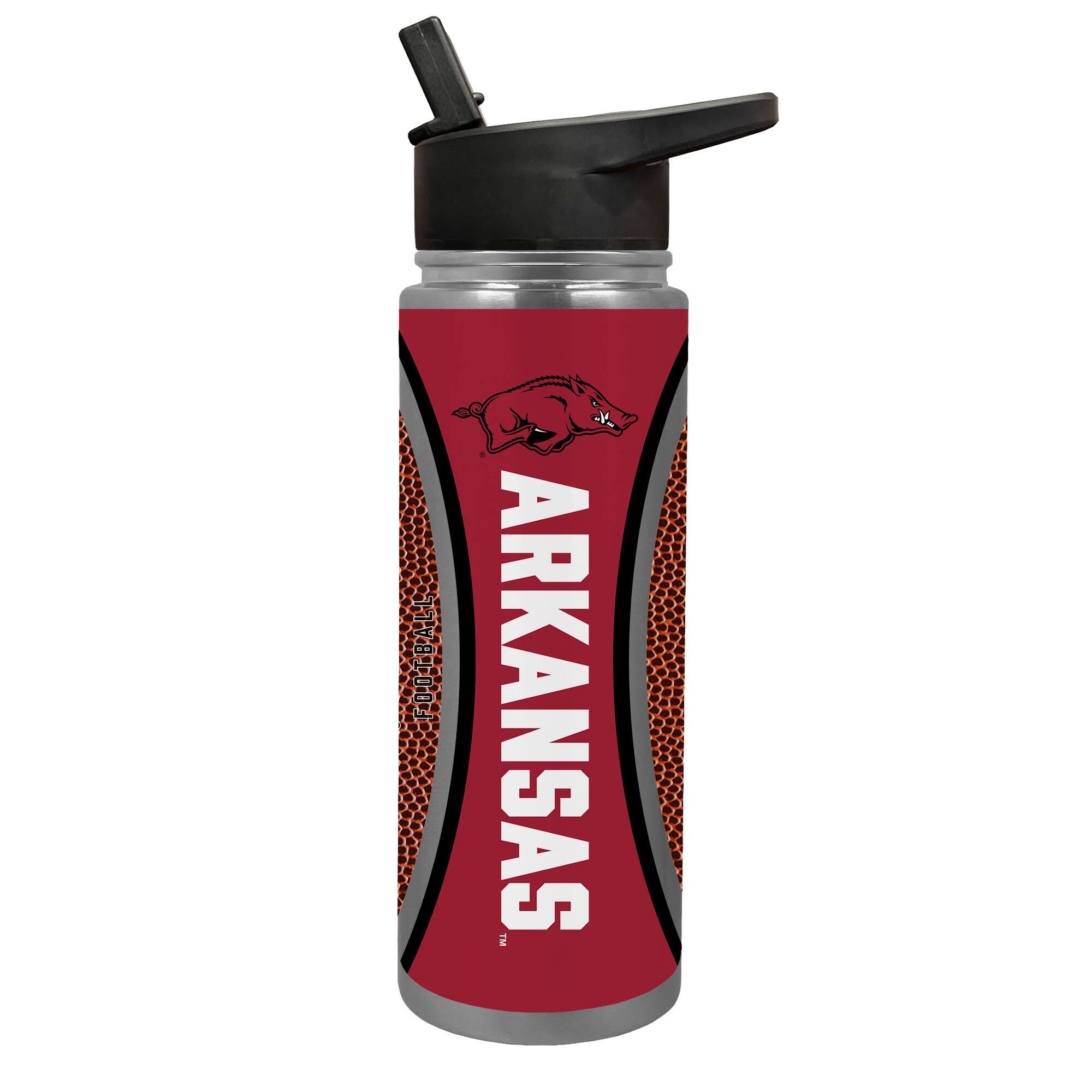 Great American Products - Arkansas Razorbacks 24oz. Jr. Thirst Game Ball Hydration Bottle - Brown