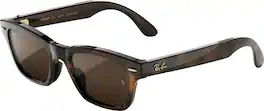 Ray-Ban Meta - Audio Burbank Large, Audio-Only AI Glasses - Transitions Brown Lenses - Havana
