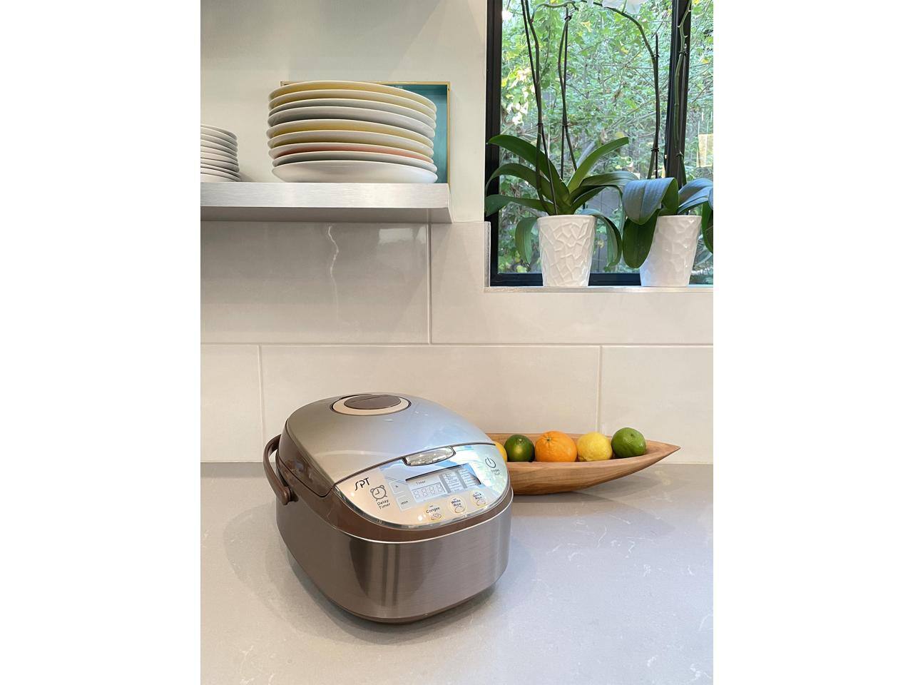 Alt View 1. Sunpentown - 6 Cups Multi-functional Rice Cooker - White.