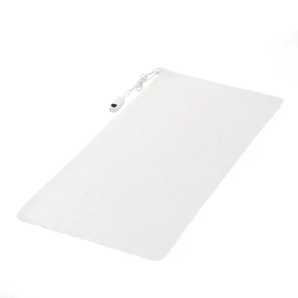 Costway - Heated Mattress Pad Low-Voltage 5 Temperature Modes 8H Timer UL Twin Size - White