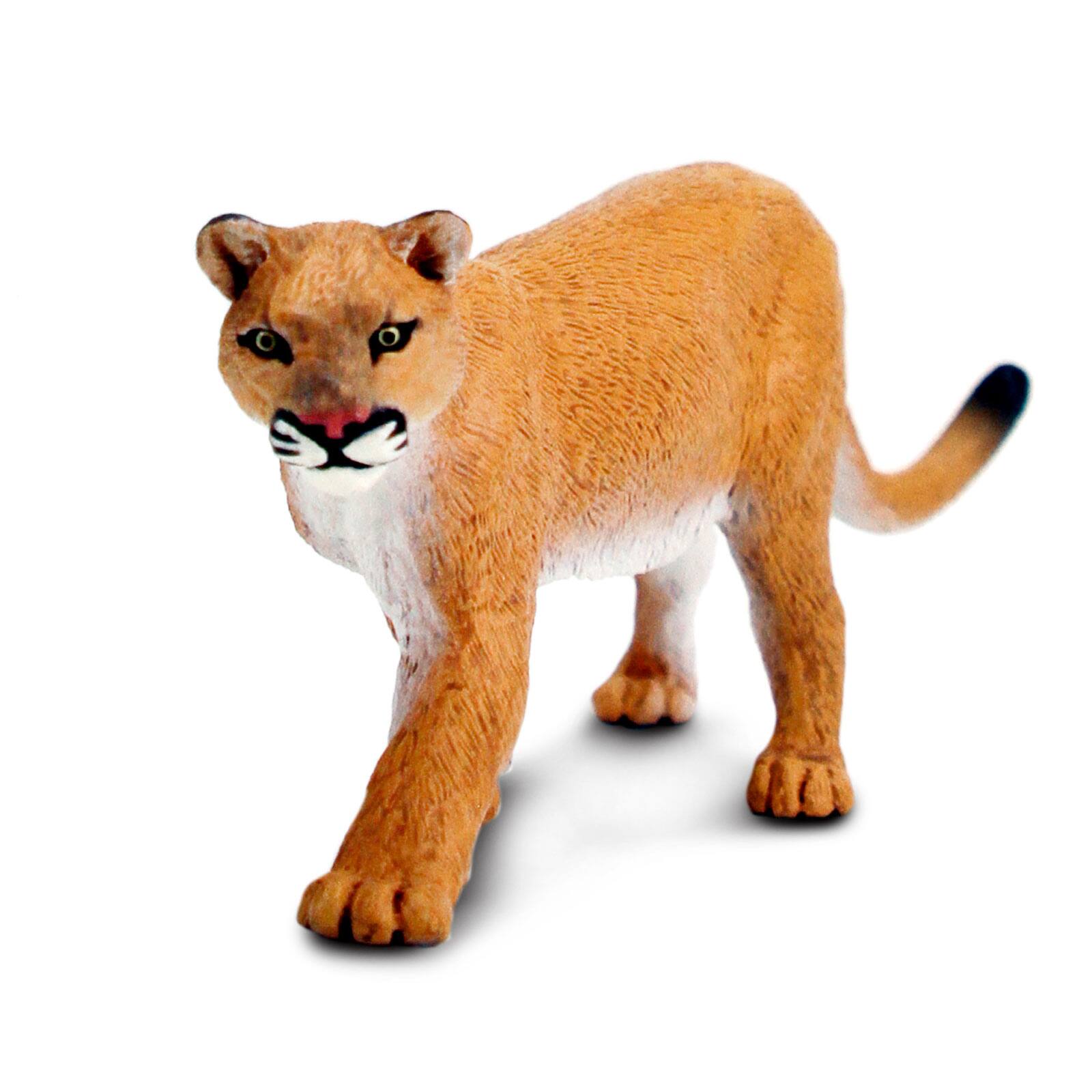 Angle. Safari Ltd. - Mountain Lion Toy Figurine.