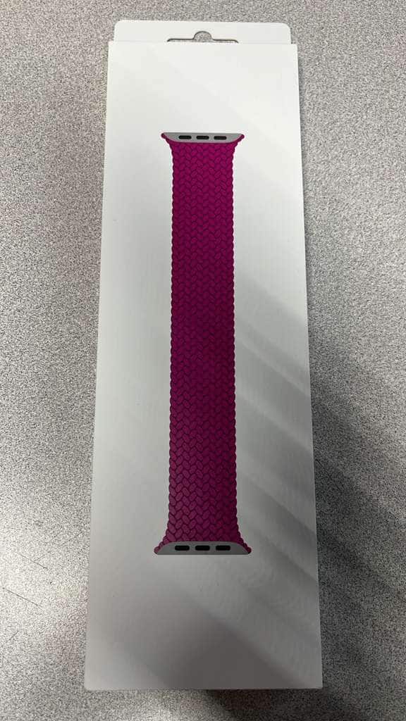 Apple - Watch Band BRAIDED SOLO LOOP 46MM WATCH BANDMAGENTA MY4L3AM/A SZ 4 - MAGENTA