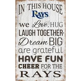 Fan Creations - Tampa Bay Rays 11'' x 19'' Team In This House Sign - Multicolor