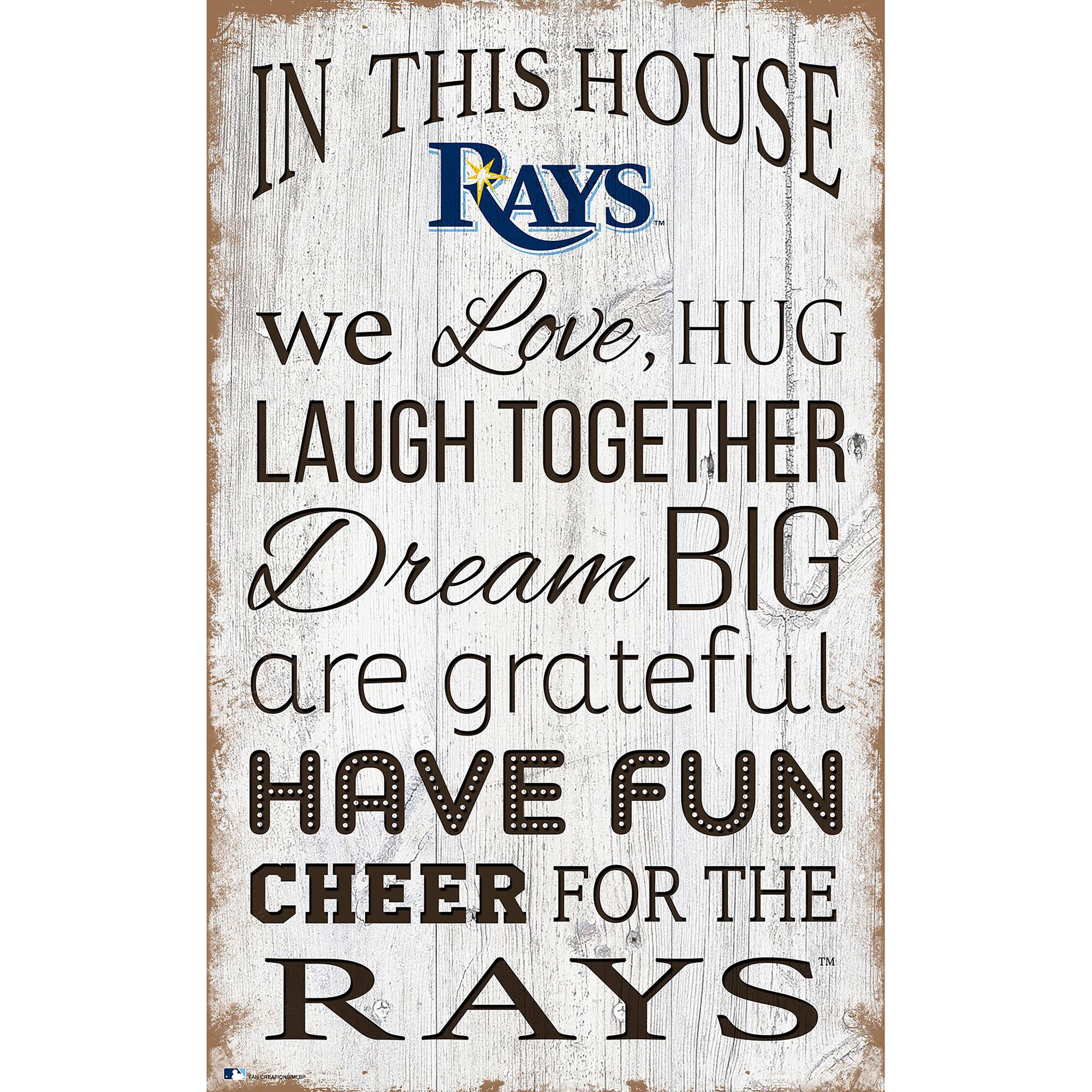 Tampa Bay Rays 11'' x 19'' Team In This House Sign